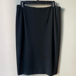Escada Black Pencil Skirt with Back Zipper sz 38